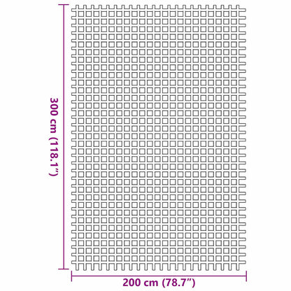 Tent Carpet Green 300 x 200 cm Polyester