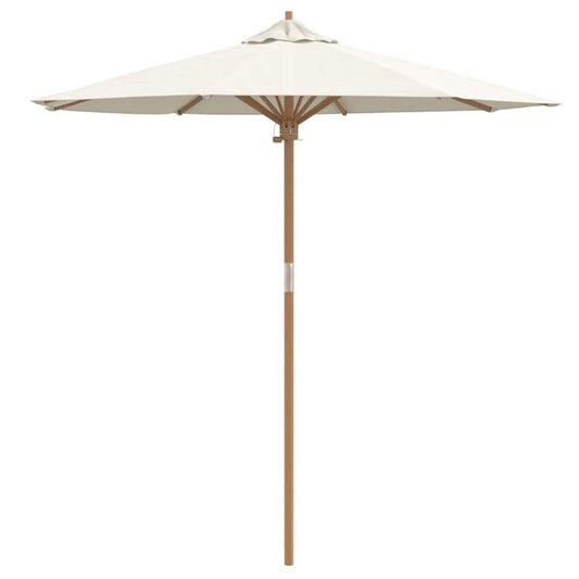 Garden Parasol Cream white 217 x 217 x 230 cm Bamboo