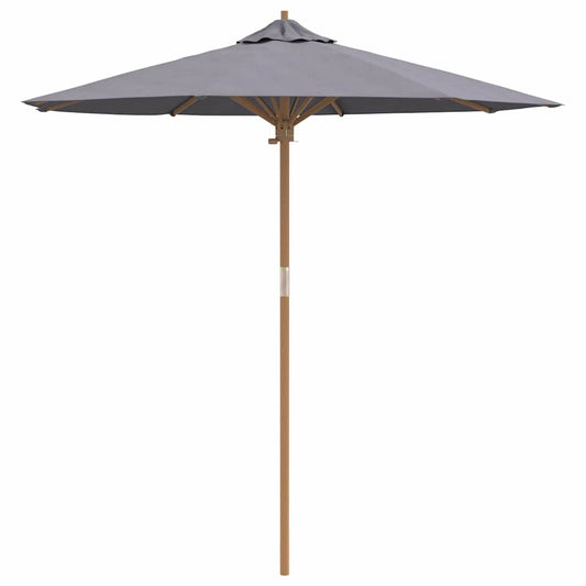 Garden Parasol Dark grey 217 x 217 x 230 cm Bamboo
