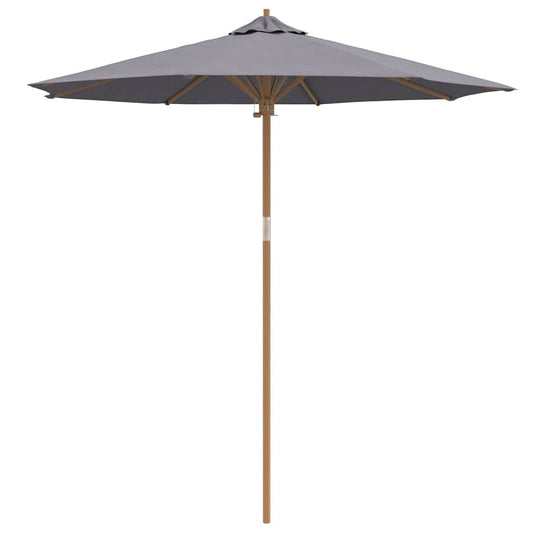 Garden Parasol Dark grey 240 x 240 x 260 cm Bamboo