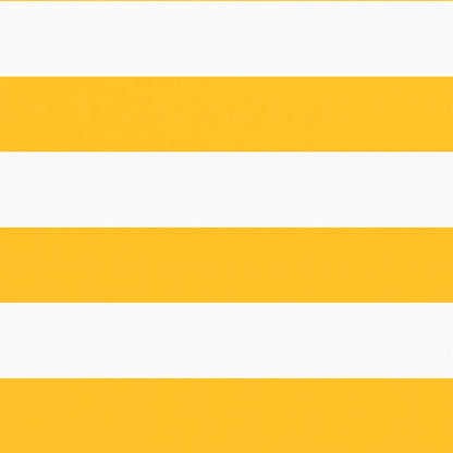 Balcony Screen Yellow and White Stripe 90x800 cm