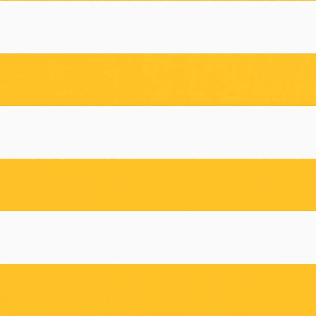 Balcony Screen Yellow and White Stripe 90x1000 cm