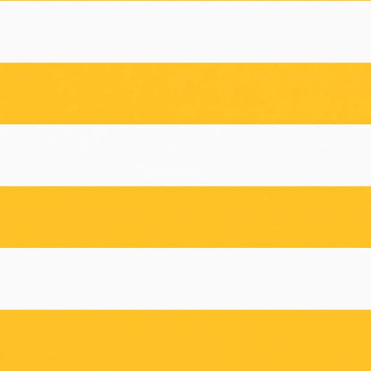 Balcony Screen Yellow and White Stripe 90x1000 cm