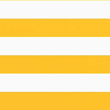 Balcony Screen Yellow and White Stripe 120x700 cm
