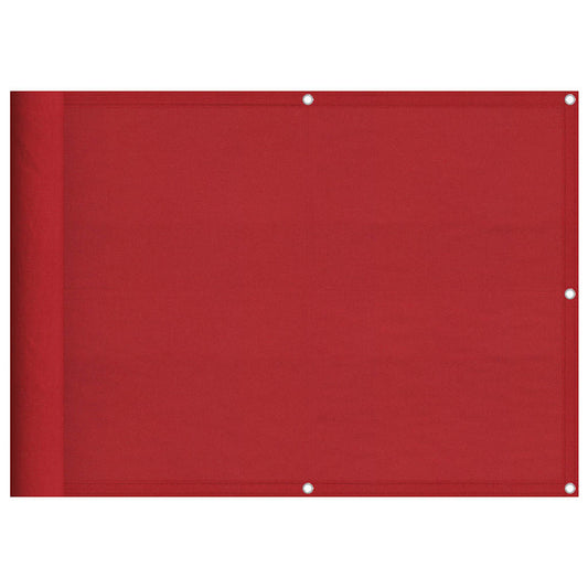 Balcony Screen Red 75x700 cm 100% Polyester Oxford