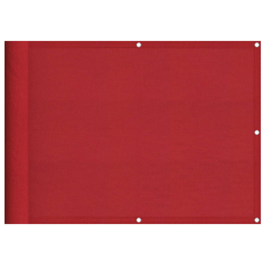 Balcony Screen Red 75x800 cm 100% Polyester Oxford