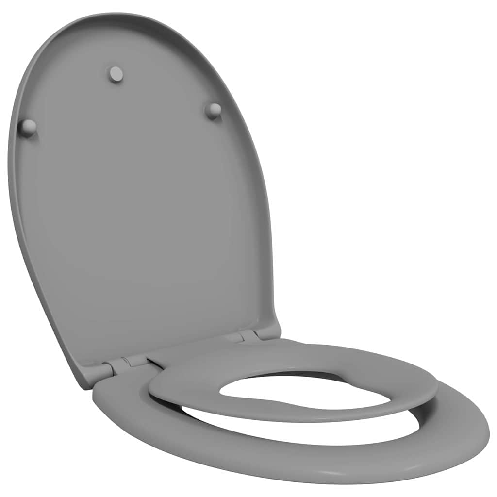 Toilet Seat Grey 47 x 37 x 4 cm Duroplast