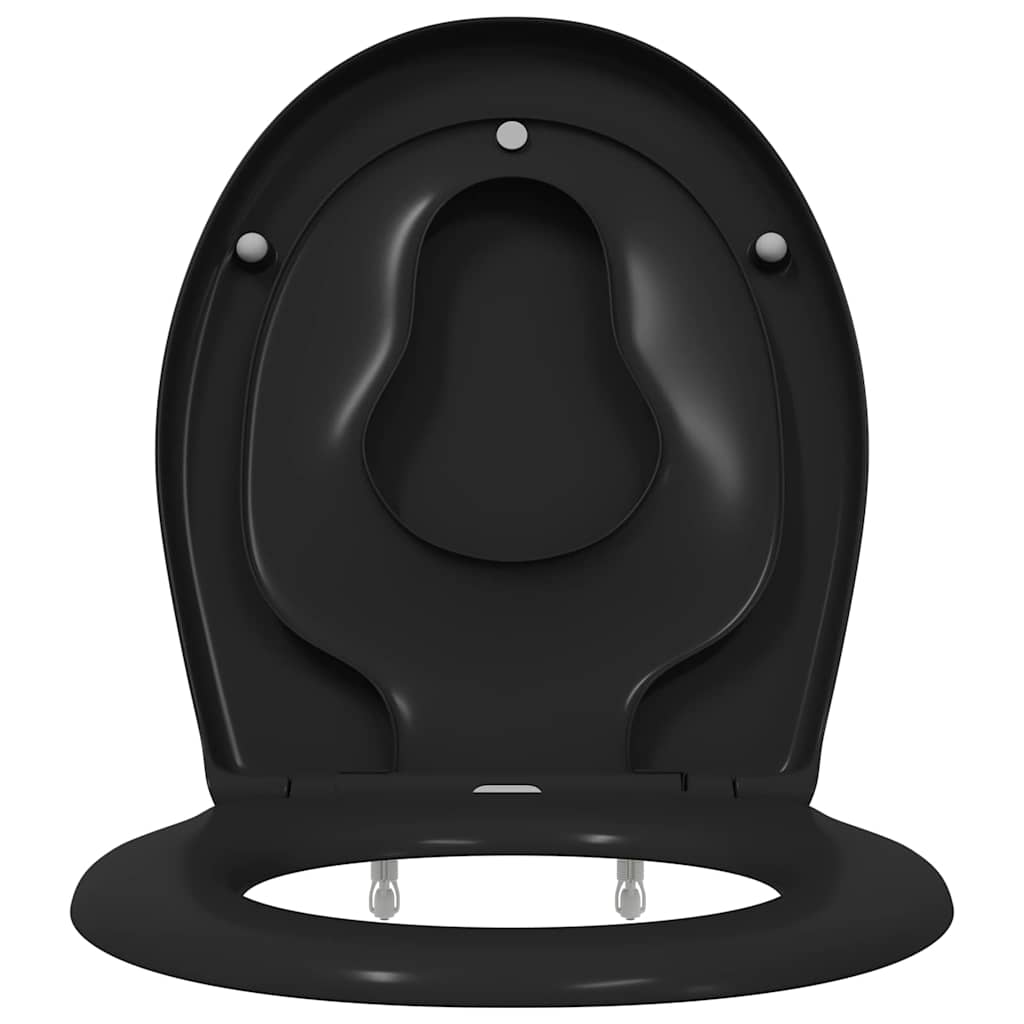 Toilet Seat Black 47 x 37 x 4 cm Duroplast