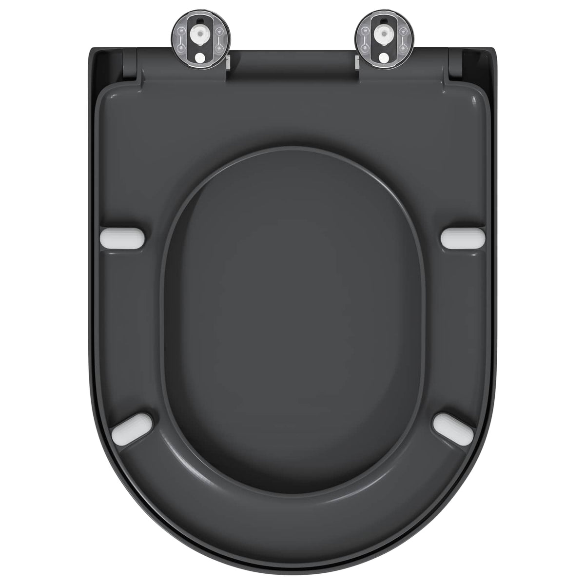 Toilet Seat Anthracite 49 x 36 x 4 cm Duroplast