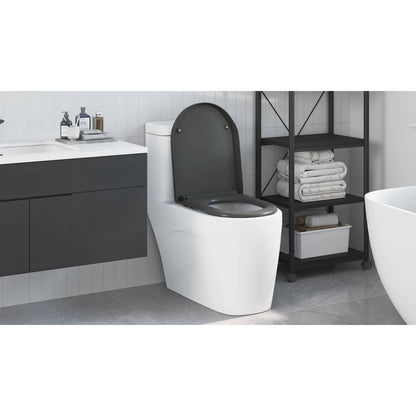 Toilet Seat Anthracite 49 x 36 x 4 cm Duroplast