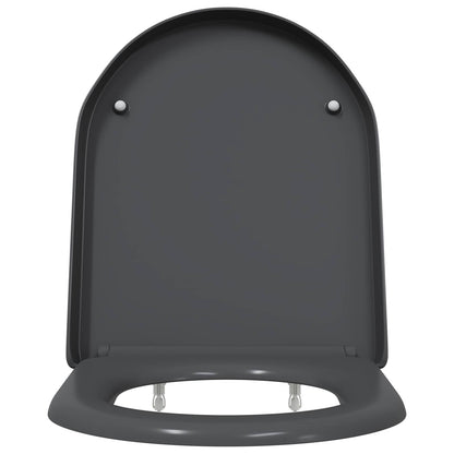 Toilet Seat Anthracite 49 x 36 x 4 cm Duroplast