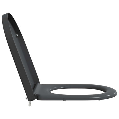 Toilet Seat Anthracite 49 x 36 x 4 cm Duroplast