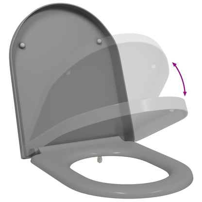 Toilet Seat Grey 49 x 36 x 4 cm Duroplast