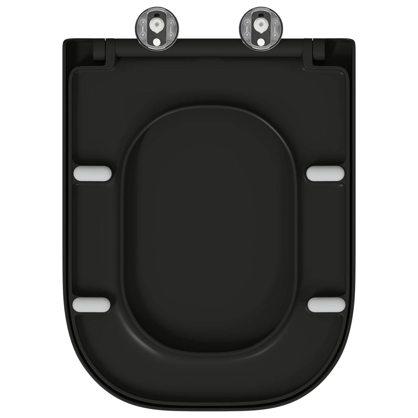 Toilet Seat Black 47.5 x 35 x 3.6 cm Duroplast