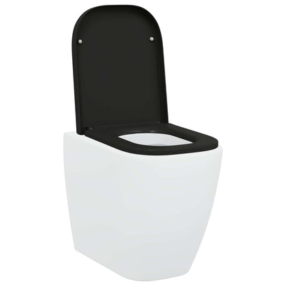 Toilet Seat Black 47.5 x 35 x 3.6 cm Duroplast