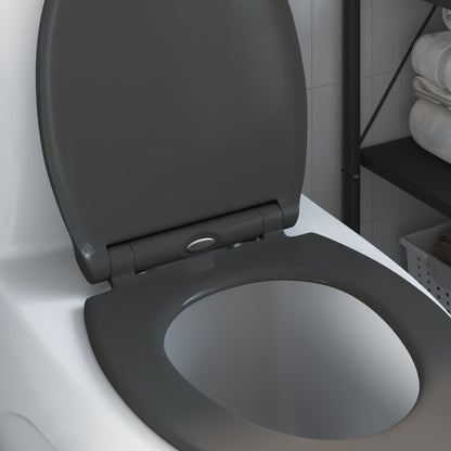 Toilet Seat Anthracite 45.5 x 37.5 x 3.8 cm Duroplast