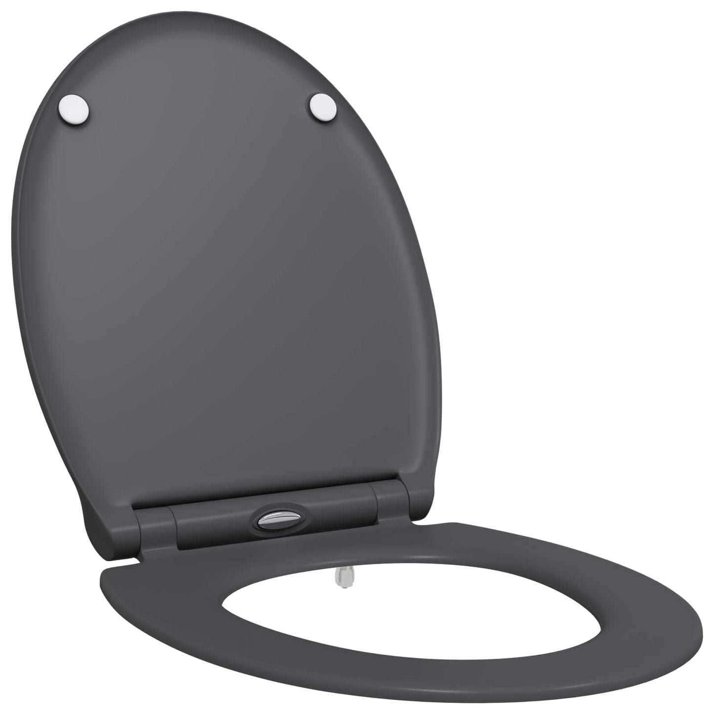 Toilet Seat Anthracite 45.5 x 37.5 x 3.8 cm Duroplast