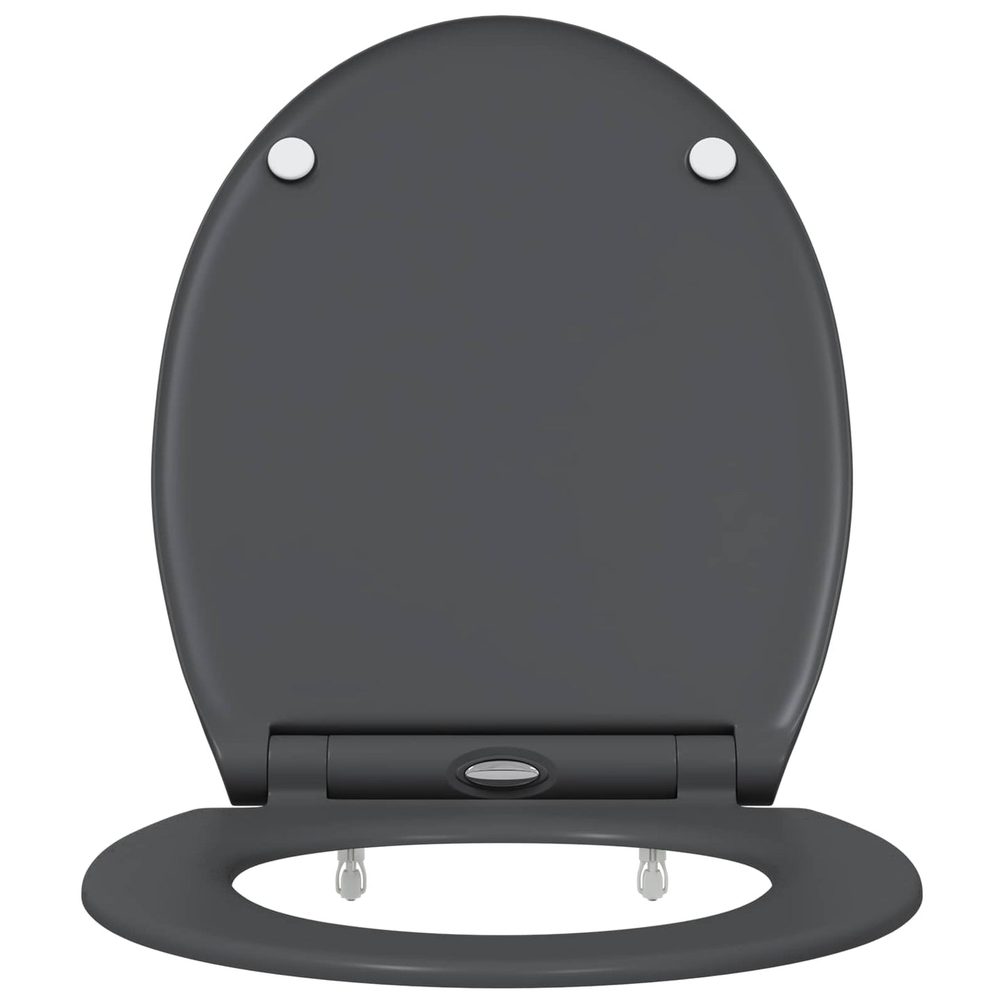 Toilet Seat Anthracite 45.5 x 37.5 x 3.8 cm Duroplast