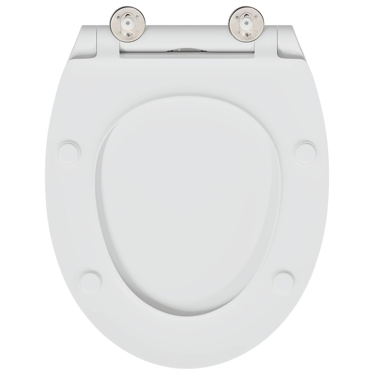 Toilet Seat White 45.5 x 37.5 x 3.8 cm Duroplast