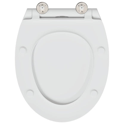 Toilet Seat White 45.5 x 37.5 x 3.8 cm Duroplast
