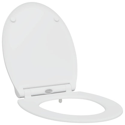 Toilet Seat White 45.5 x 37.5 x 3.8 cm Duroplast