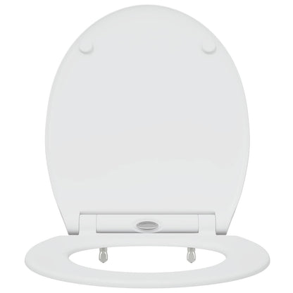 Toilet Seat White 45.5 x 37.5 x 3.8 cm Duroplast