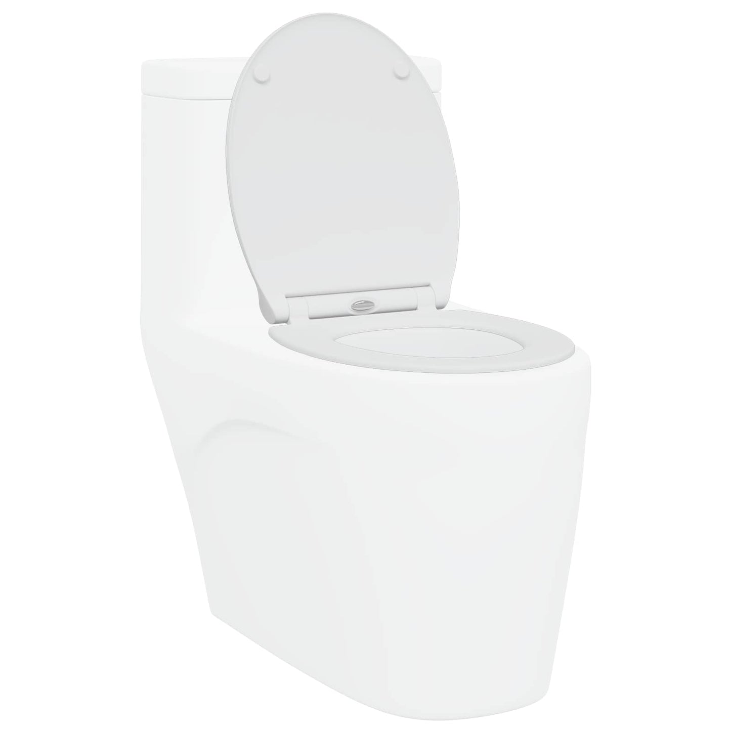 Toilet Seat White 45.5 x 37.5 x 3.8 cm Duroplast
