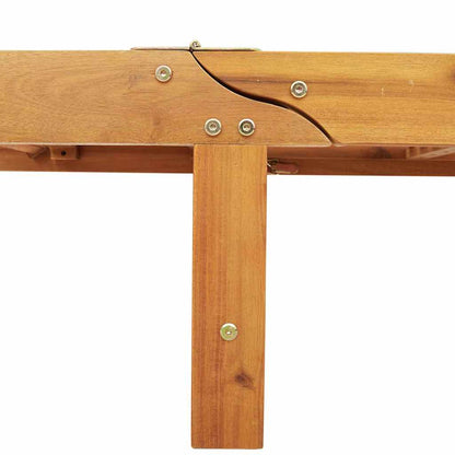 Sun Lounger 3 pcs Red 200 x 67 x 84 cm Solid Acacia Wood