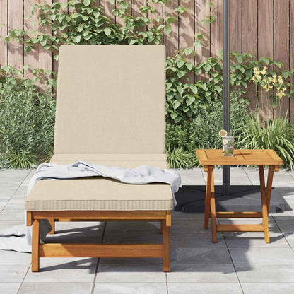 Sun Lounger 2 pcs Solid Acacia Wood Brown