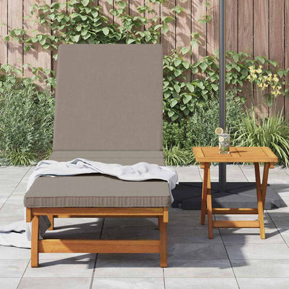 Sun Lounger Reclining 1-person 2 pcs Brown Solid Acacia Wood