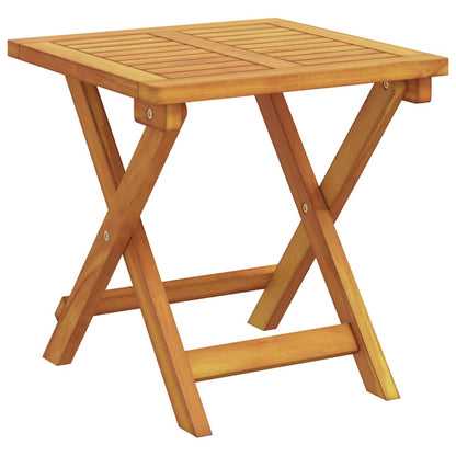 Wheeled Sun Loungers 2 pcs with Table Solid Wood Acacia