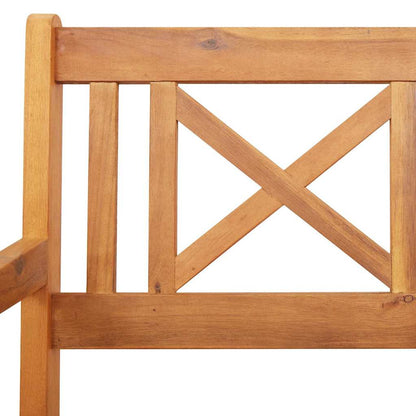 Garden Chairs 4 pcs Natural Solid Acacia Wood