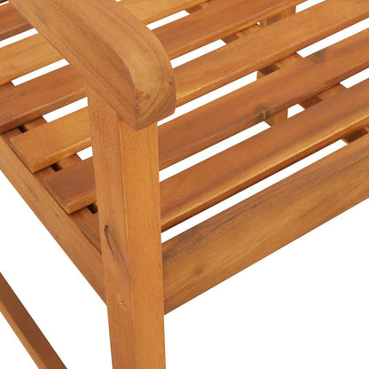 Garden Chairs 8 pcs Natural Solid Acacia Wood