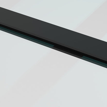 Sliding Door with Hardware Set 102.5x205 cm ESG Glass&Aluminium