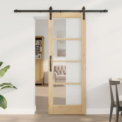 Sliding Door ORKDAL Natural and Black 73.5 x 198.5 cm