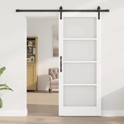 Sliding Door ORKDAL White and Black 83 x 202 cm