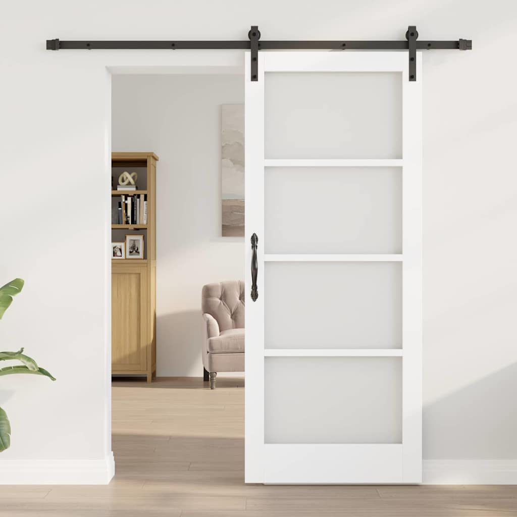 Sliding Door ORKDAL White and Black 83 x 202 cm
