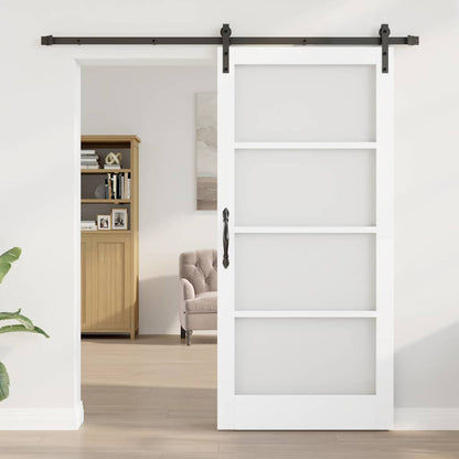 Sliding Door ORKDAL White and Black 93 x 202 cm