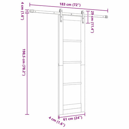 Sliding Door ORKDAL Natural 61 x 198.5 cm