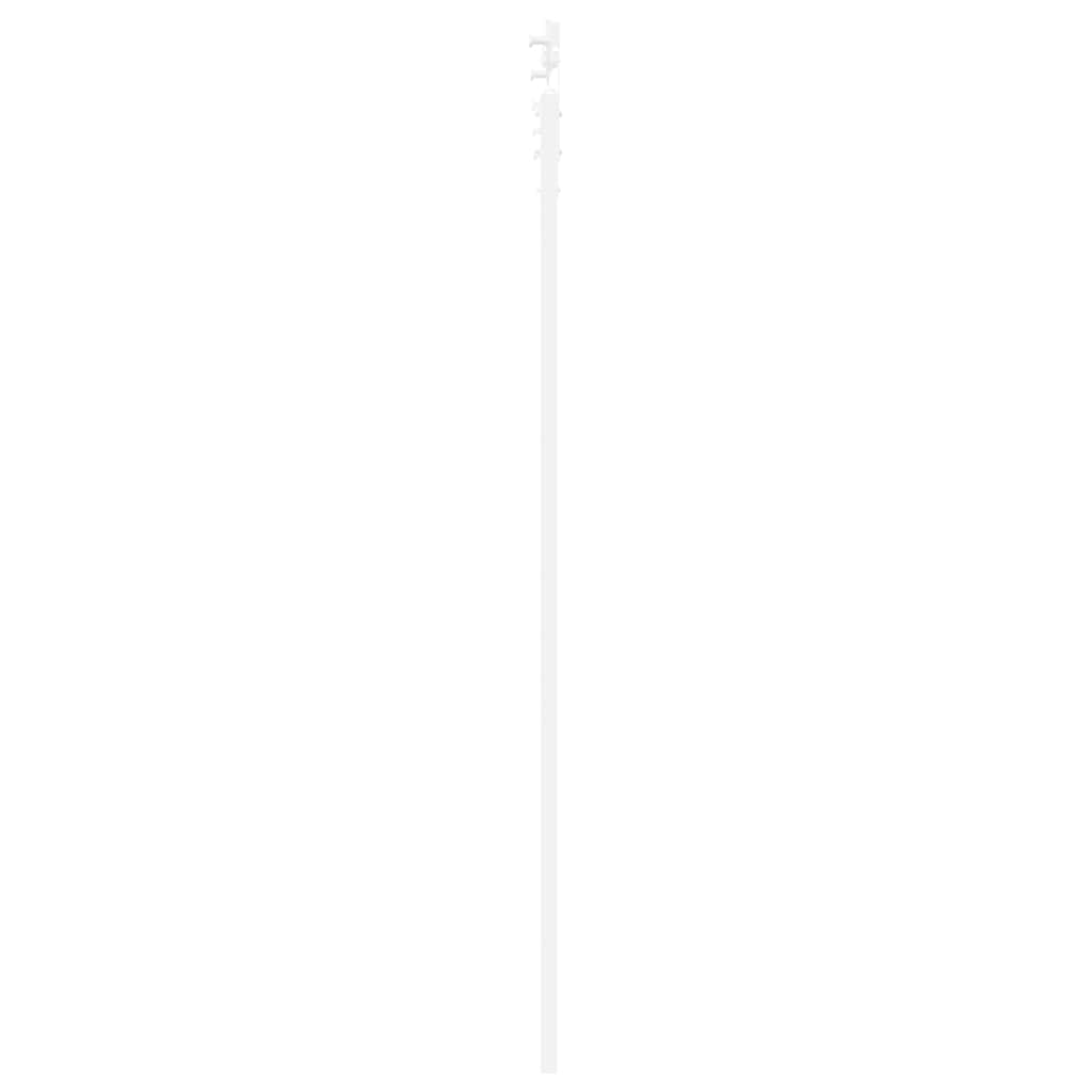 Sliding Door ORKDAL White 93 x 211 cm Solid Pine Wood and Glass