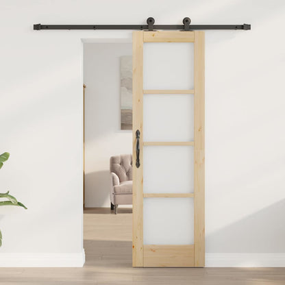 Sliding Door ORKDAL Natural and Black 61 x 198.5 cm