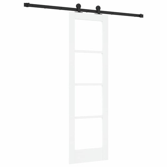 Sliding Door ORKDAL 61 x 198.5 cm Solid Pine Wood and Glass