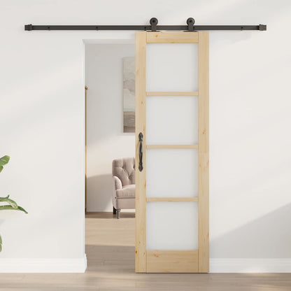 Sliding Door ORKDAL Natural and Black 61 x 198.5 cm