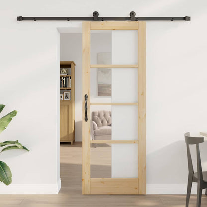 Sliding Door ORKDAL Natural and Black 73.5 x 198.5 cm