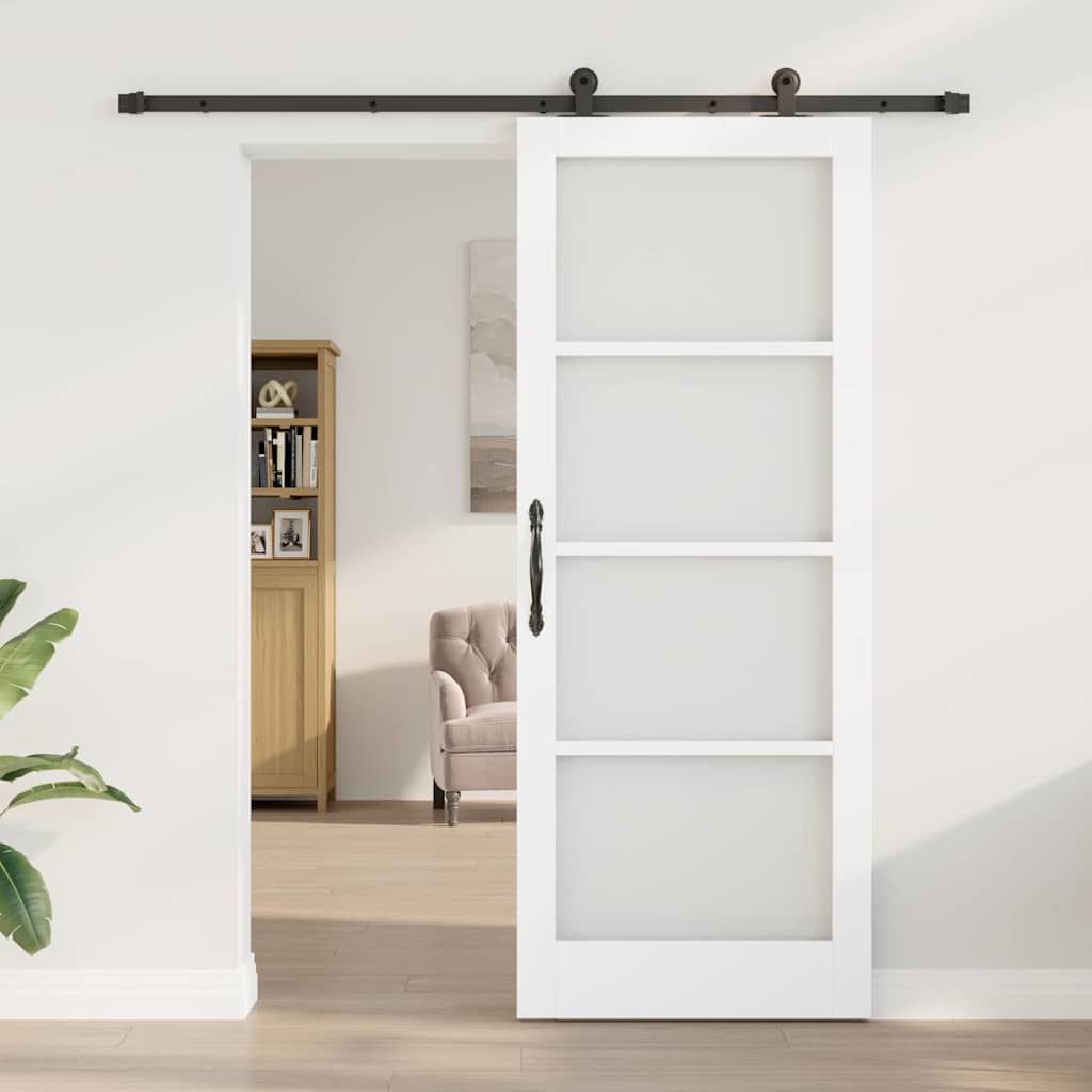 Sliding Door ORKDAL White and Black 83 x 211 cm