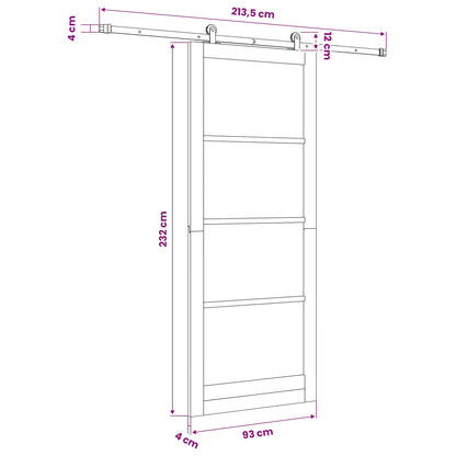Sliding Door ORKDAL Natural 93 x 232 cm
