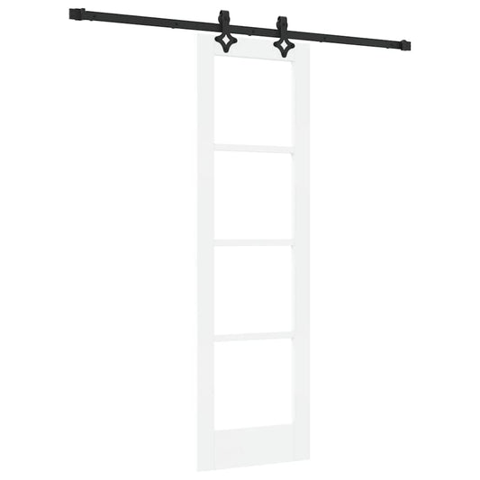 Sliding Door ORKDAL 61 x 198.5 cm Solid Pine Wood and Glass