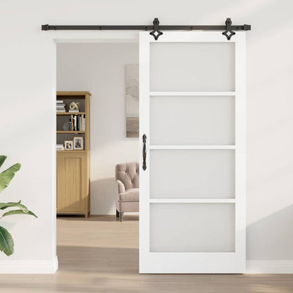 Sliding Door ORKDAL White and Black 93 x 211 cm
