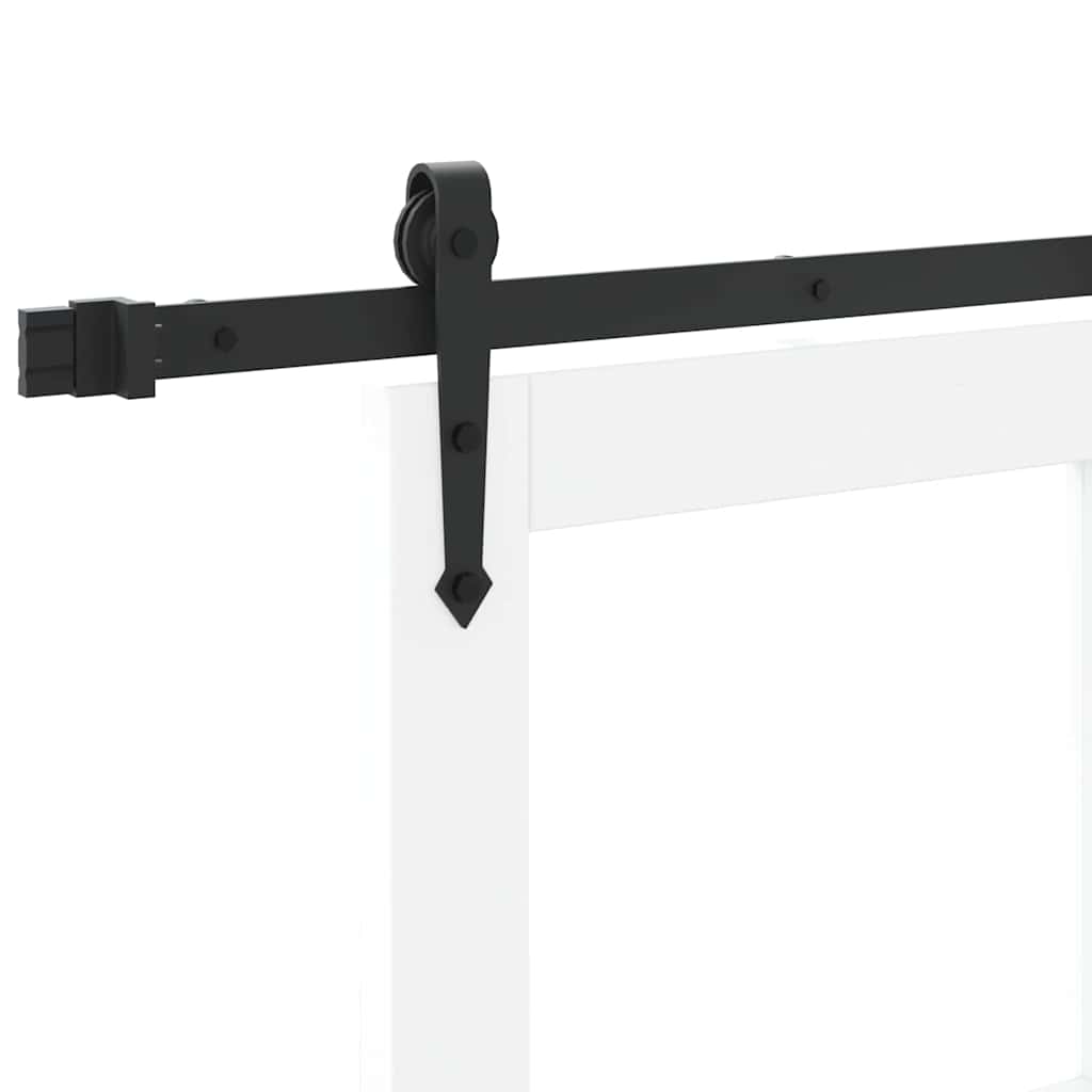 Sliding Door White and Black 83 x 211 cm