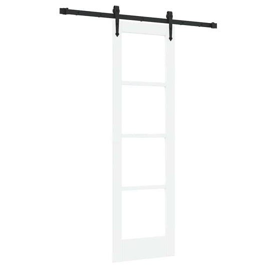 Sliding Door ORKDAL 61 x 198.5 cm Solid Pine Wood and Glass